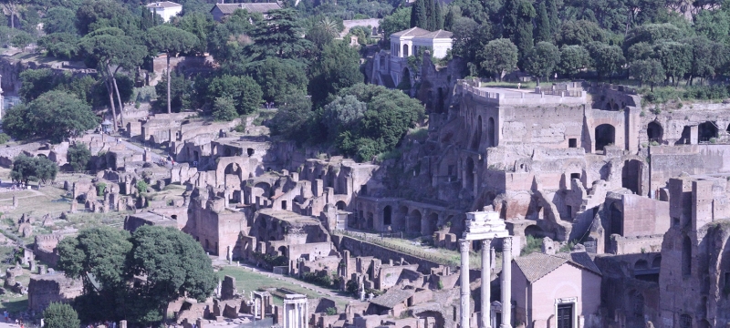 photo of the Roman Forum, day