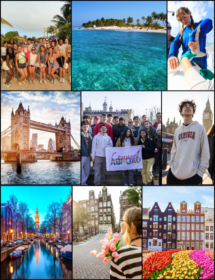 Collage of connect abroad programs
