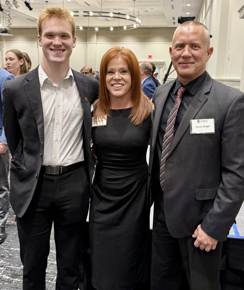 Gavin and his parents 