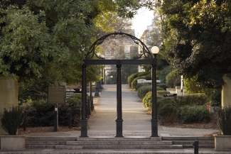 photo of arch and buildings, day