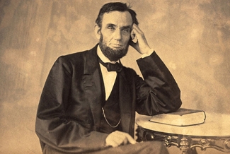 albumen portrait of Abraham Lincoln