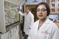 Dhar in her lab