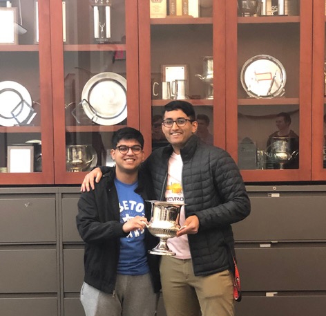 Swapnil Agrawal, left, and Advait Ramanan at Dartmouth