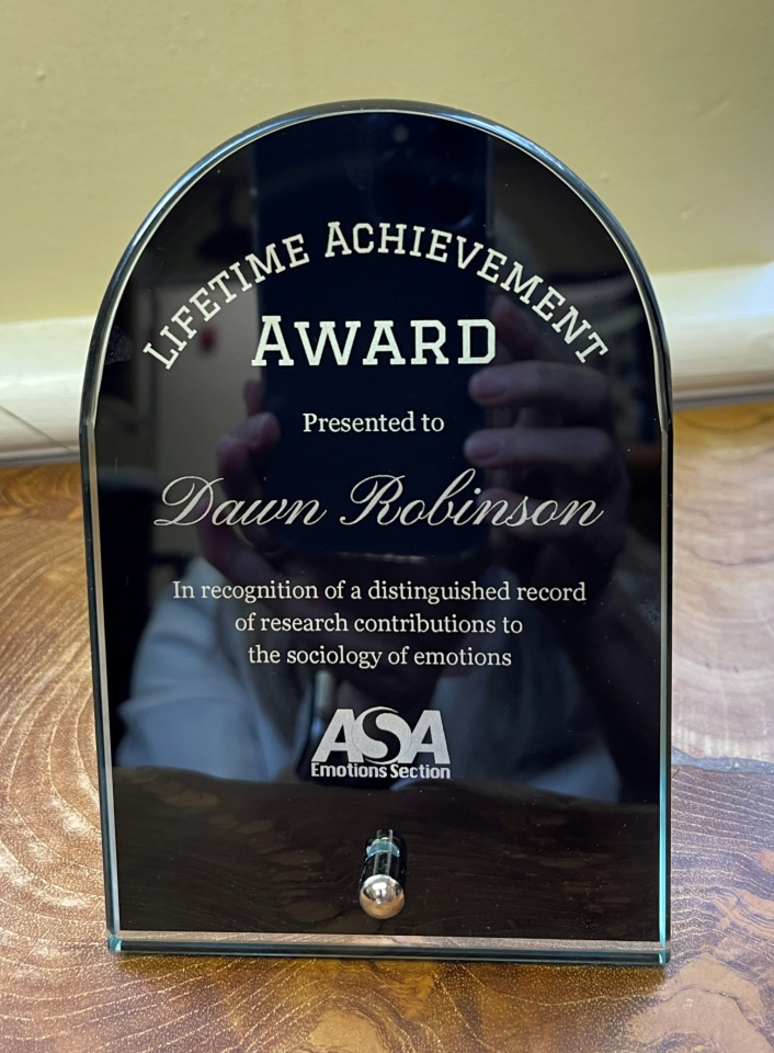 2023 Lifetime Achievement Award from the Sociology of Emotions Section of the American Sociological Association