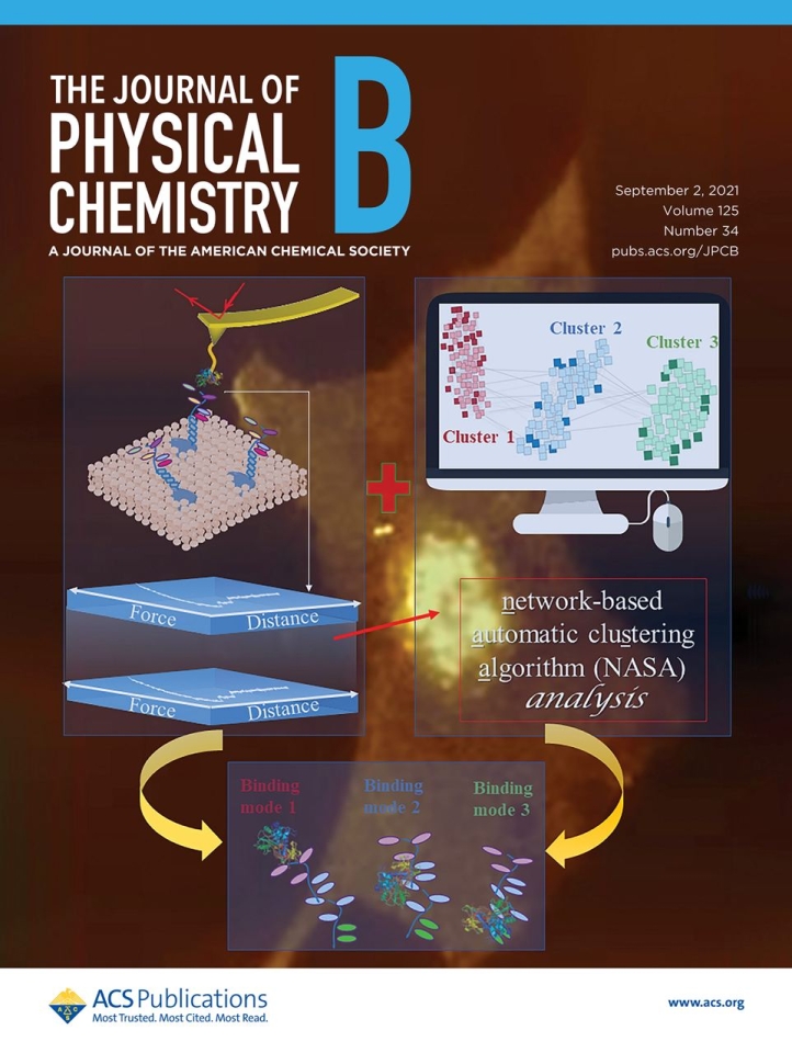 Journal of Physical Chemistry B. cover, September 18, 2021