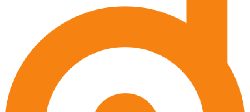 orange logo on white