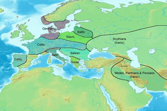 map of European migrations