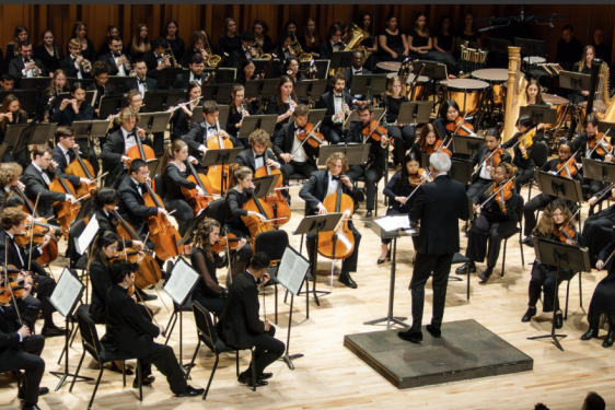 orchestra performing