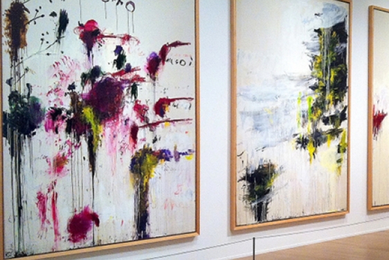 Cy Twombly paintings in gallery