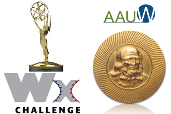 logos and emmy statue
