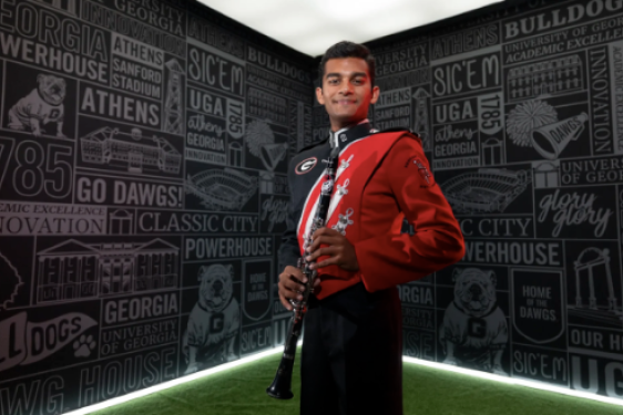 Pictured: Mahadkar in Redcoat uniform, photo credit: Andy Tucker