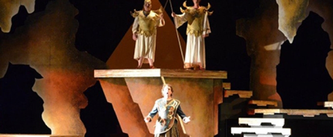 three singers on stage - opera