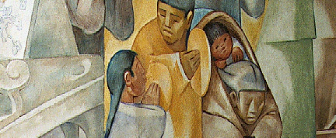 fresco painting detail