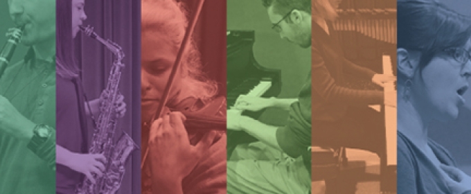 graphic with five musician performers
