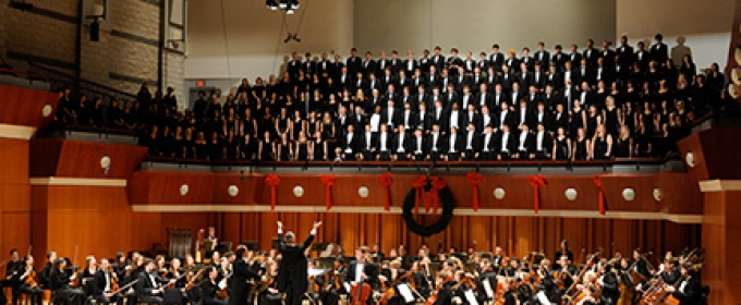 photo of choir and orchestra in concert