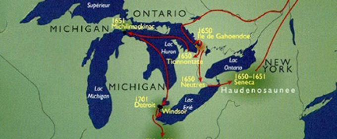 map of great lakes region
