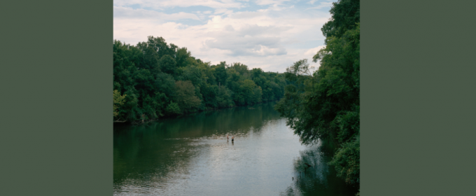 graphic with photo of river, trees, day