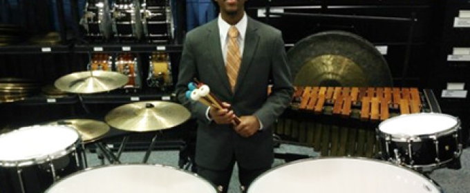 photo of man with percussion instruments