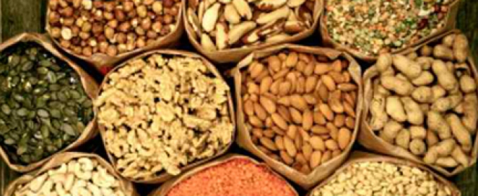 photo of nuts, grains and barley