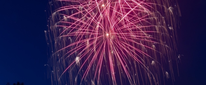 photo of fireworks in the night sky