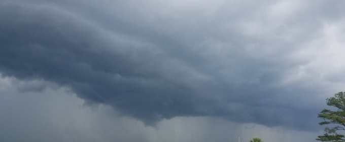 photo of a storm on the Skidaway intercoastal 